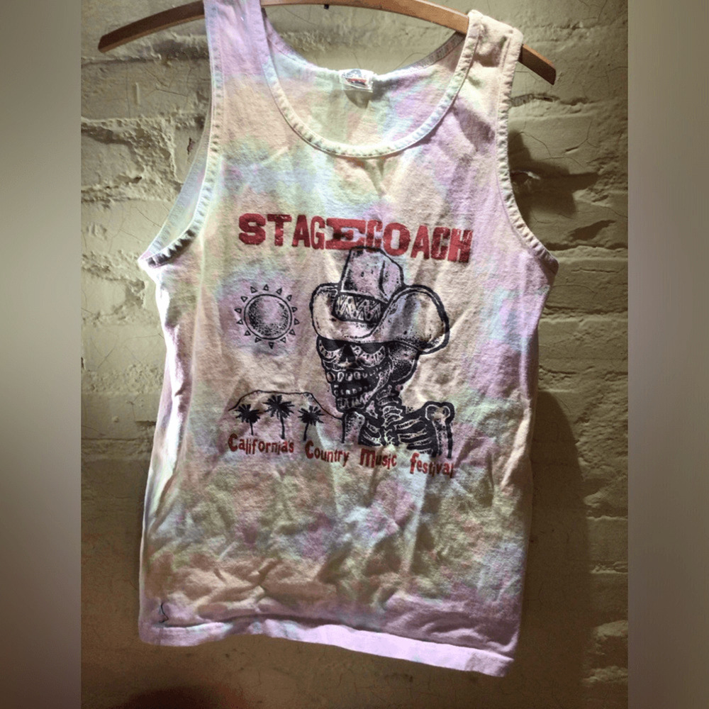 Festival! Stagecoach Tie-Dye Festival Tank Top